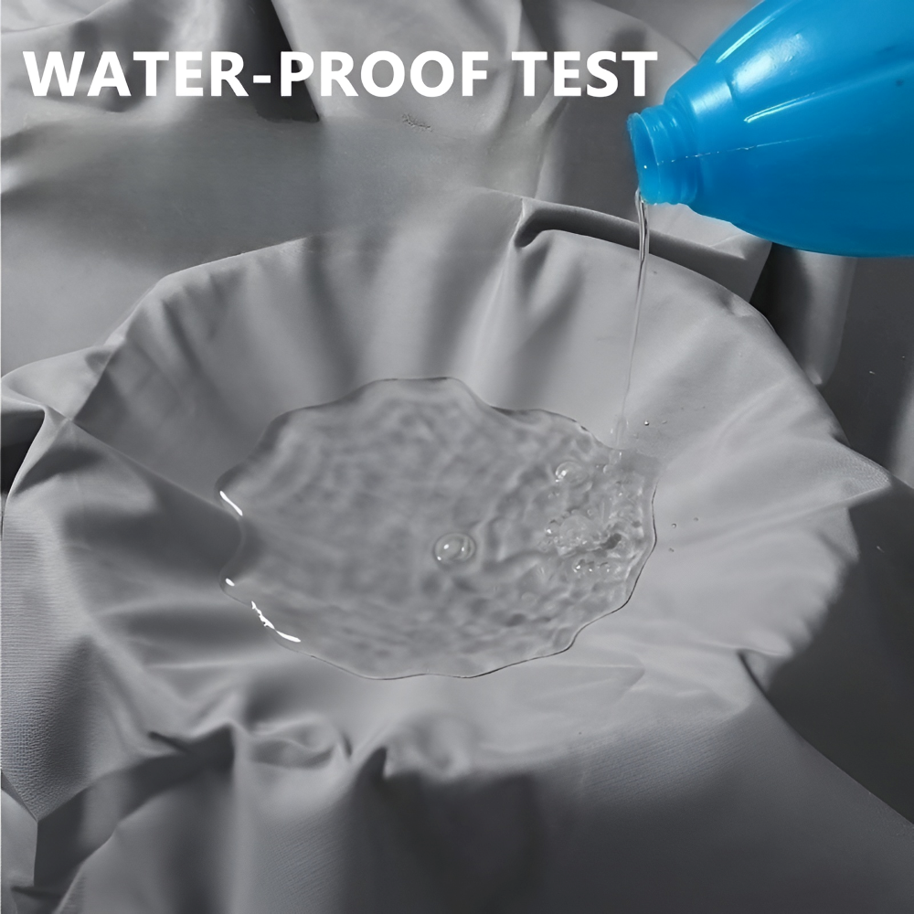 Rechteckiges 300D Polyester Sonnensegel – Wasserdicht & UV-Beständig - 180 g/m², Grau/Beige