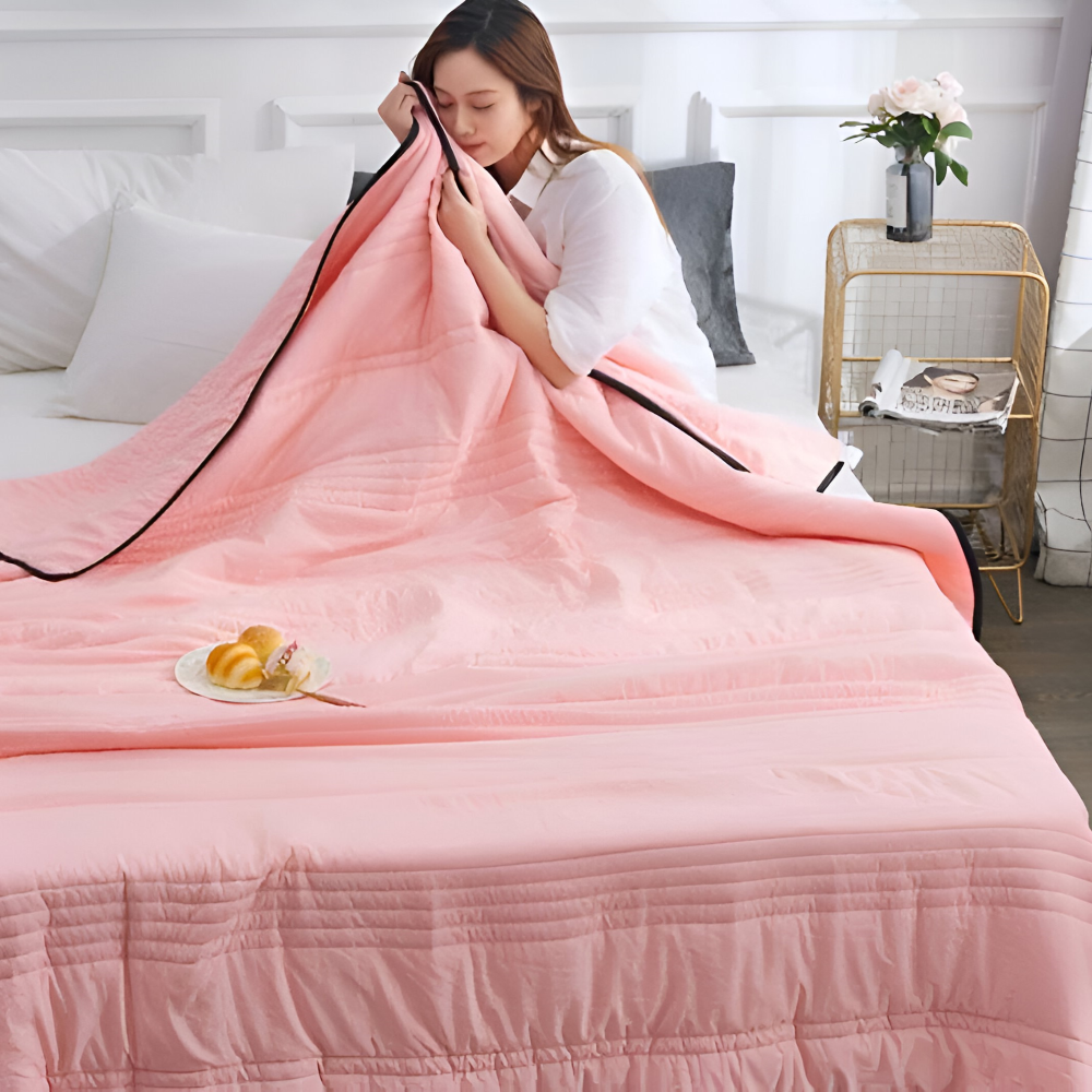 RefreshLux Kühldecke - Atmungsaktive Sommerdecke- Kühlende Decke für den Sommer