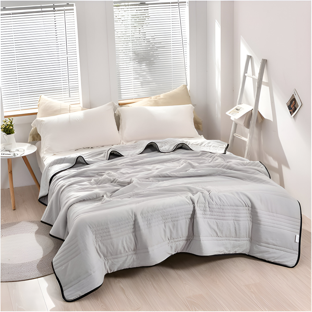 RefreshLux Kühldecke - Atmungsaktive Sommerdecke- Kühlende Decke für den Sommer