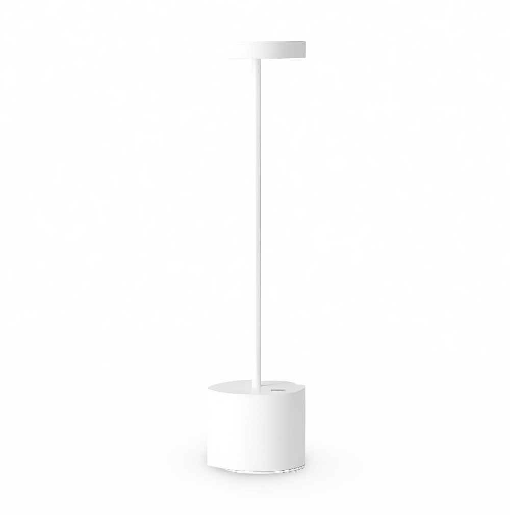 RetroGlow - Retro-inspirierte LED-Tischleuchte mit kabelloser & USB-Ladung