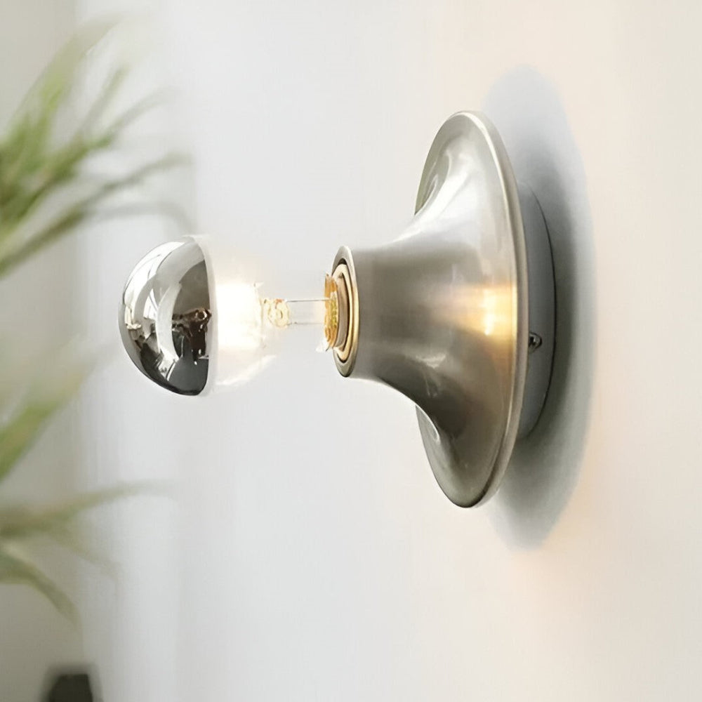 Industrielle Retro-Wandleuchte – Vintage-Lampe aus Eisen – Ø 15 cm mit E27-Fassung