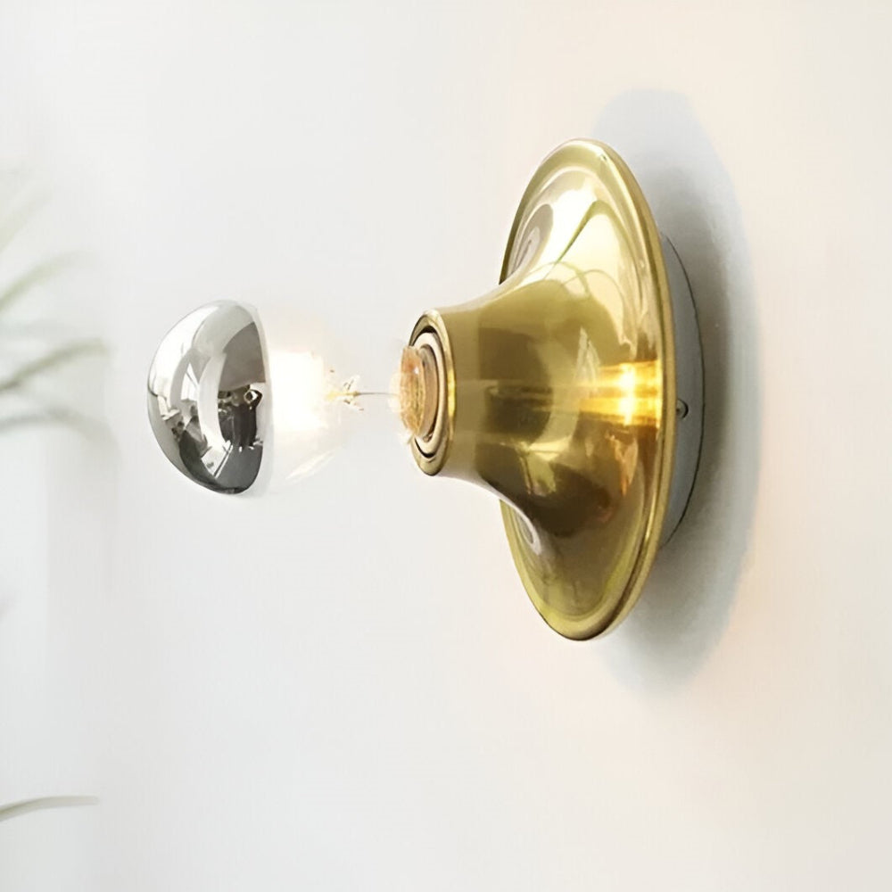 Industrielle Retro-Wandleuchte – Vintage-Lampe aus Eisen – Ø 15 cm mit E27-Fassung