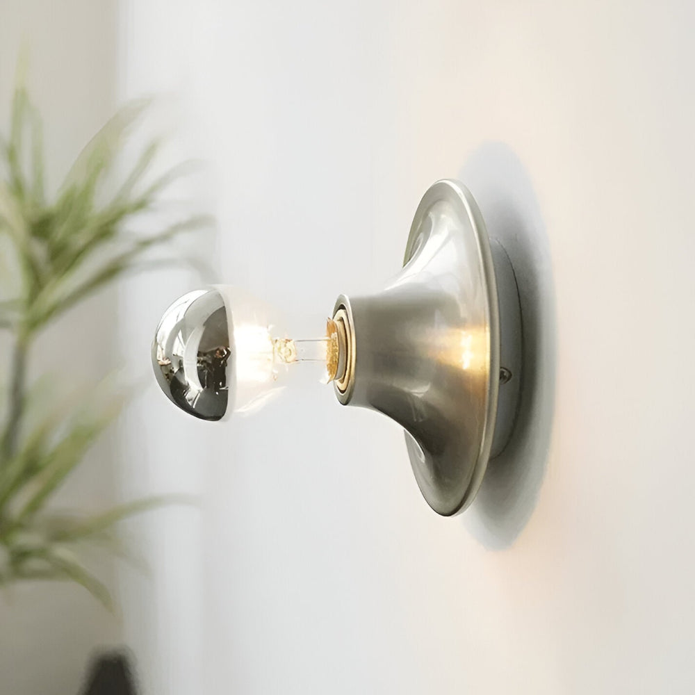 Industrielle Retro-Wandleuchte – Vintage-Lampe aus Eisen – Ø 15 cm mit E27-Fassung