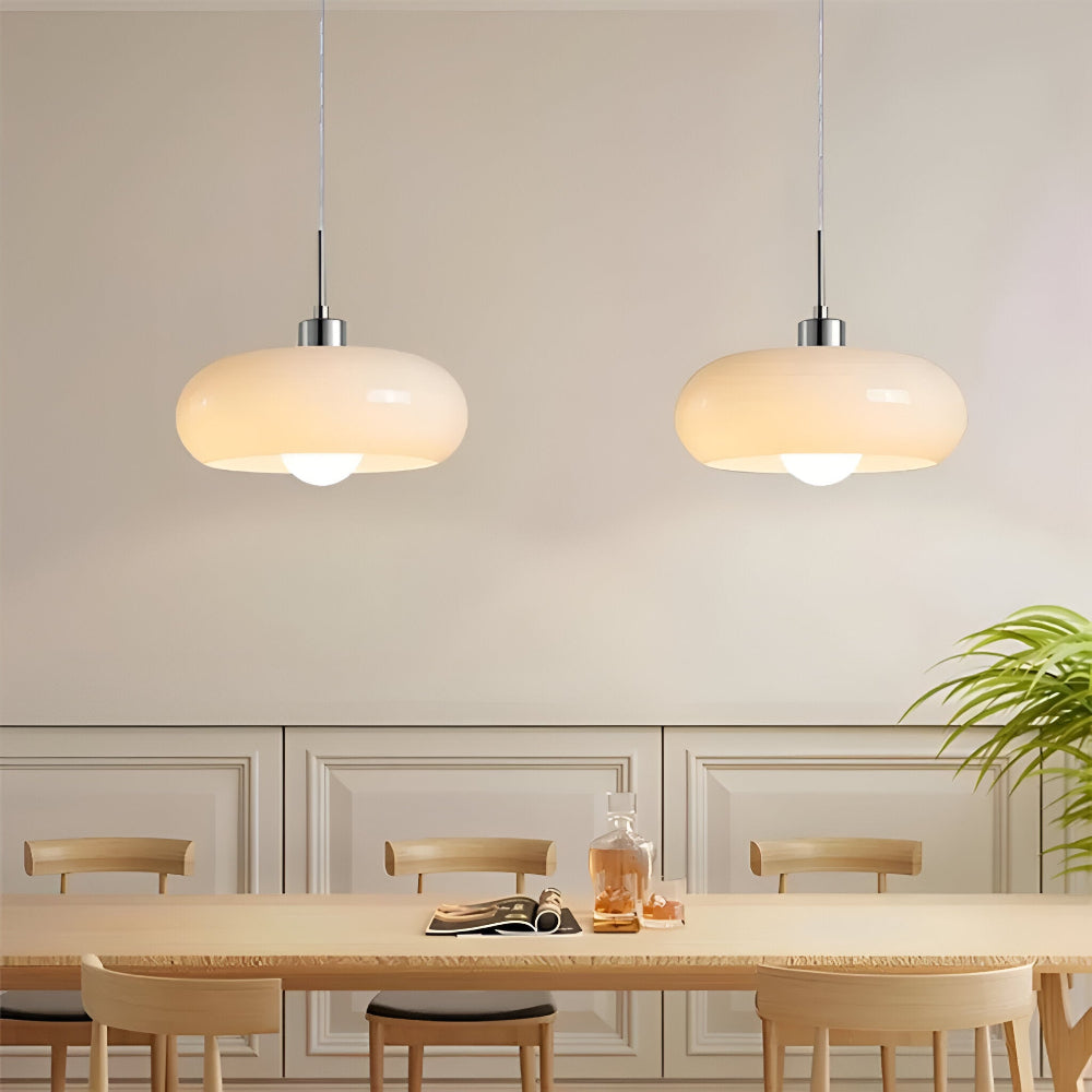 Retro Minimalistische Bauhaus Glas Pendelleuchte - Moderne Kreisförmige Hängelampe