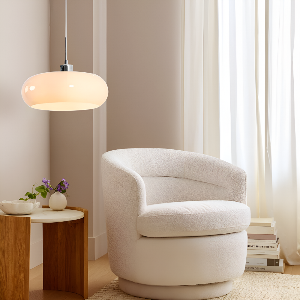 Retro Minimalistische Bauhaus Glas Pendelleuchte - Moderne Kreisförmige Hängelampe