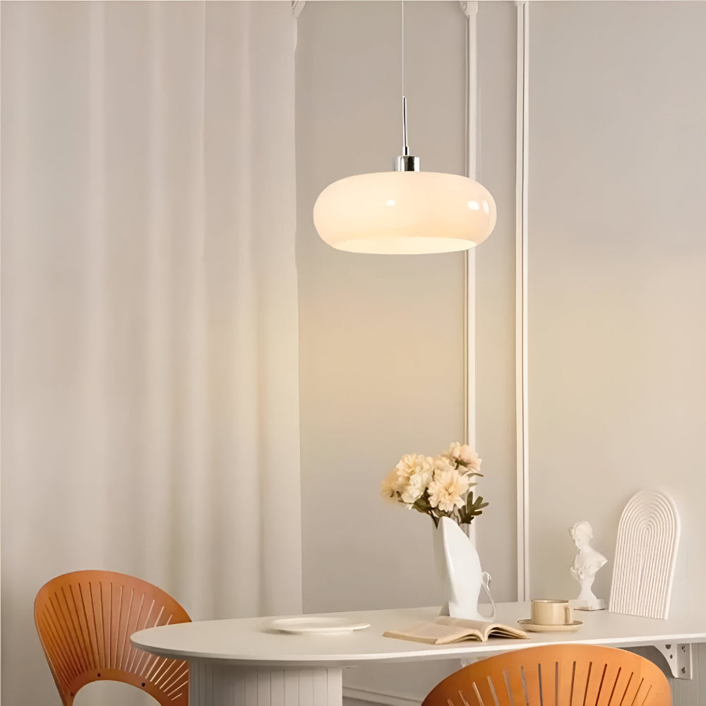 Retro Minimalistische Bauhaus Glas Pendelleuchte - Moderne Kreisförmige Hängelampe