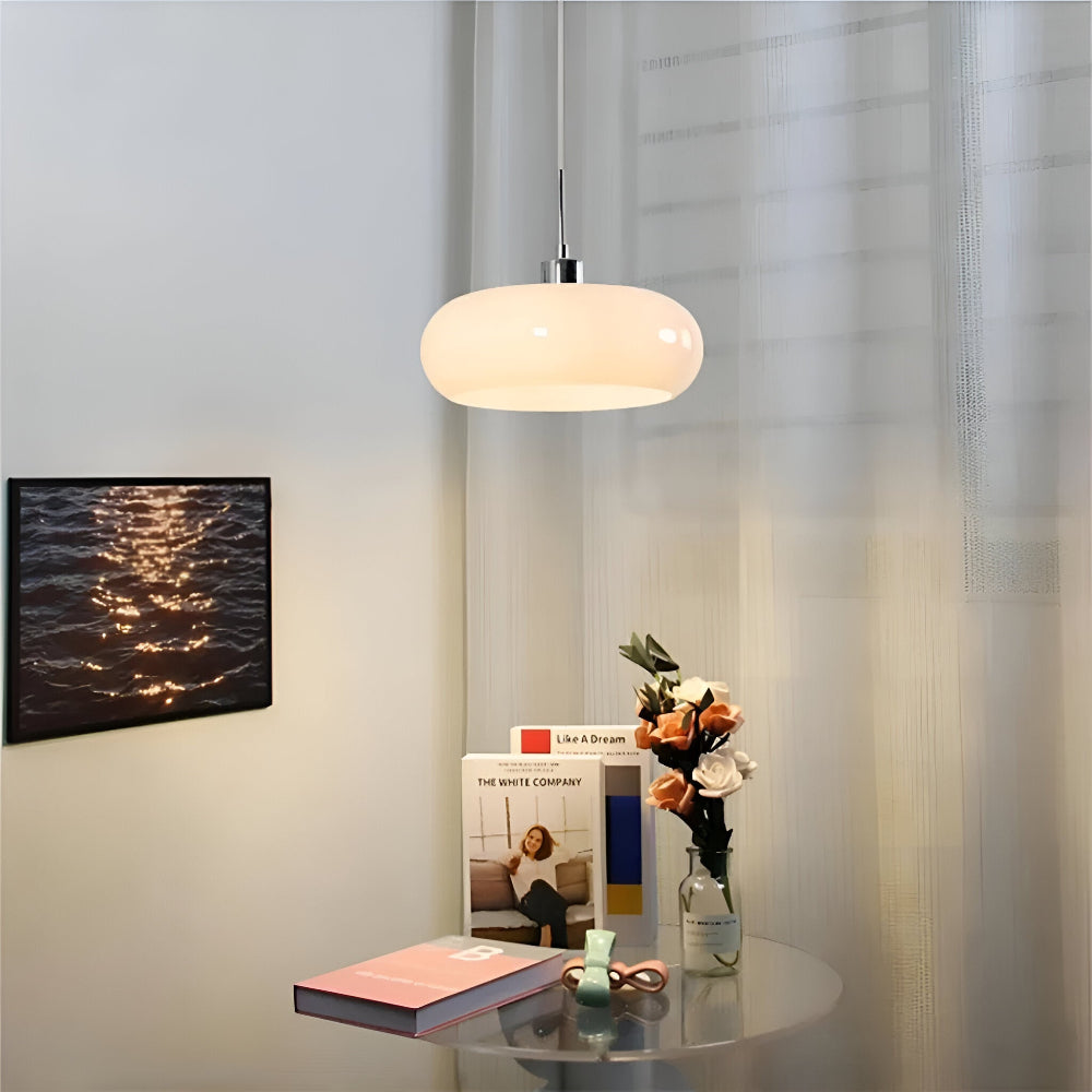 Retro Minimalistische Bauhaus Glas Pendelleuchte - Moderne Kreisförmige Hängelampe