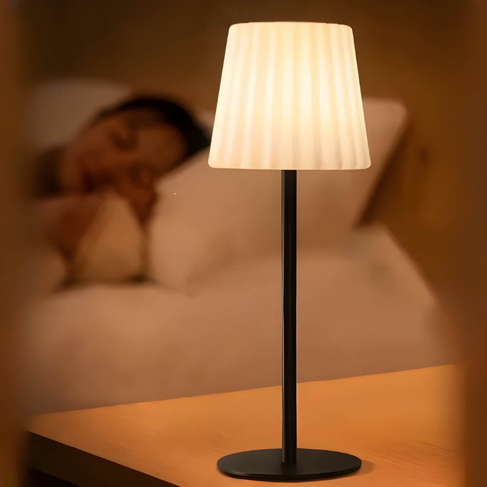 RibbeGlo Kabellose Tischlampe - Kompaktes & Robustes LED Nachtlicht mit Fernbedienung