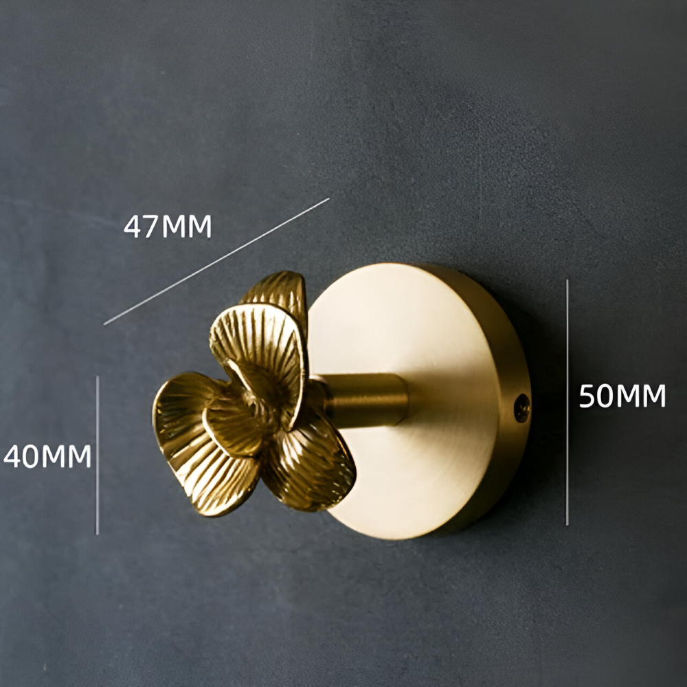 Rustikale Kleiderhaken mit Tiermotiven – dekorative Wandhaken aus Messing mit Golddetails