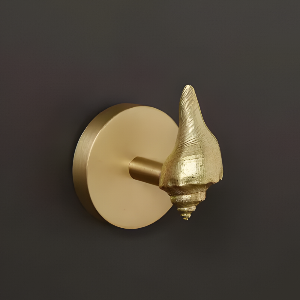 Rustikale Kleiderhaken mit Tiermotiven – dekorative Wandhaken aus Messing mit Golddetails