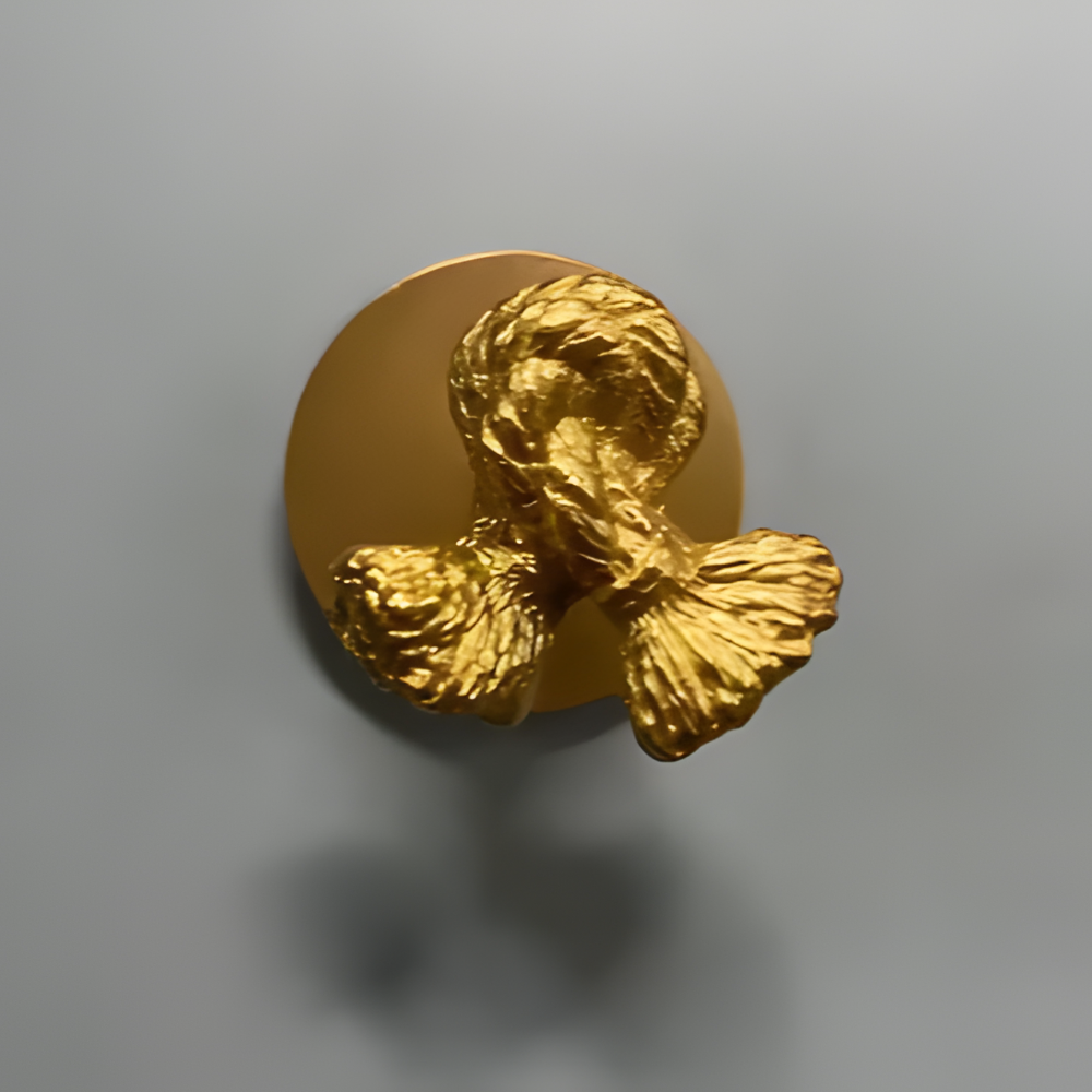 Rustikale Kleiderhaken mit Tiermotiven – dekorative Wandhaken aus Messing mit Golddetails