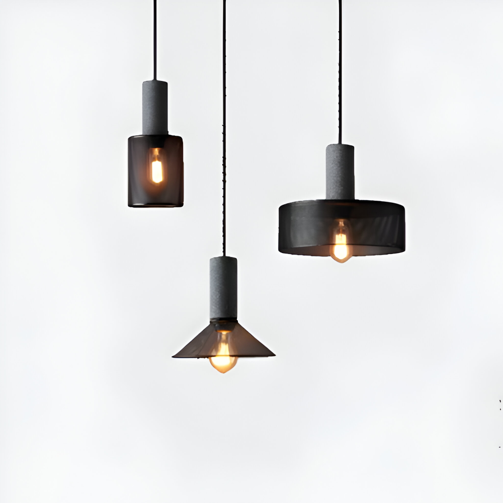 Rustic Pendelleuchte - Moderne Retro Schwarze Industrieleuchte - Verstellbare Hängelampe