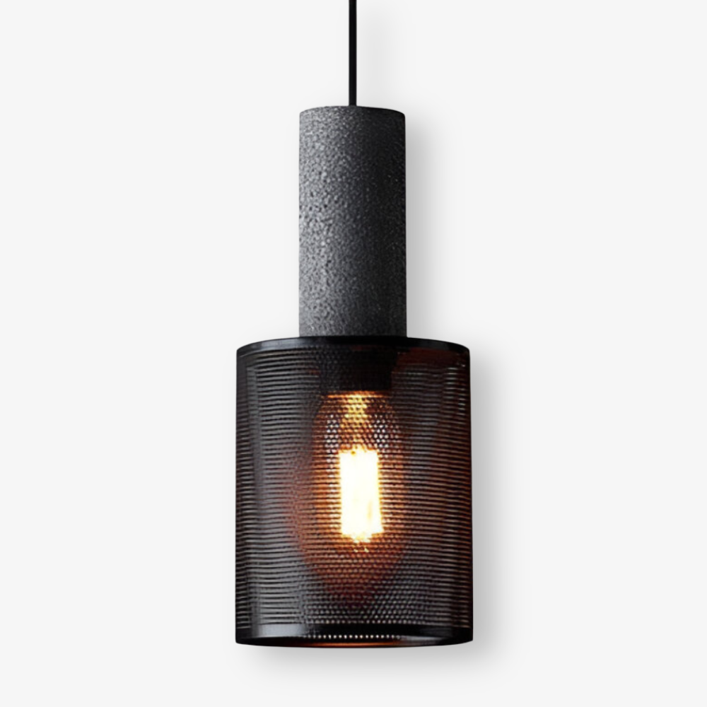 Rustic Pendelleuchte - Moderne Retro Schwarze Industrieleuchte - Verstellbare Hängelampe