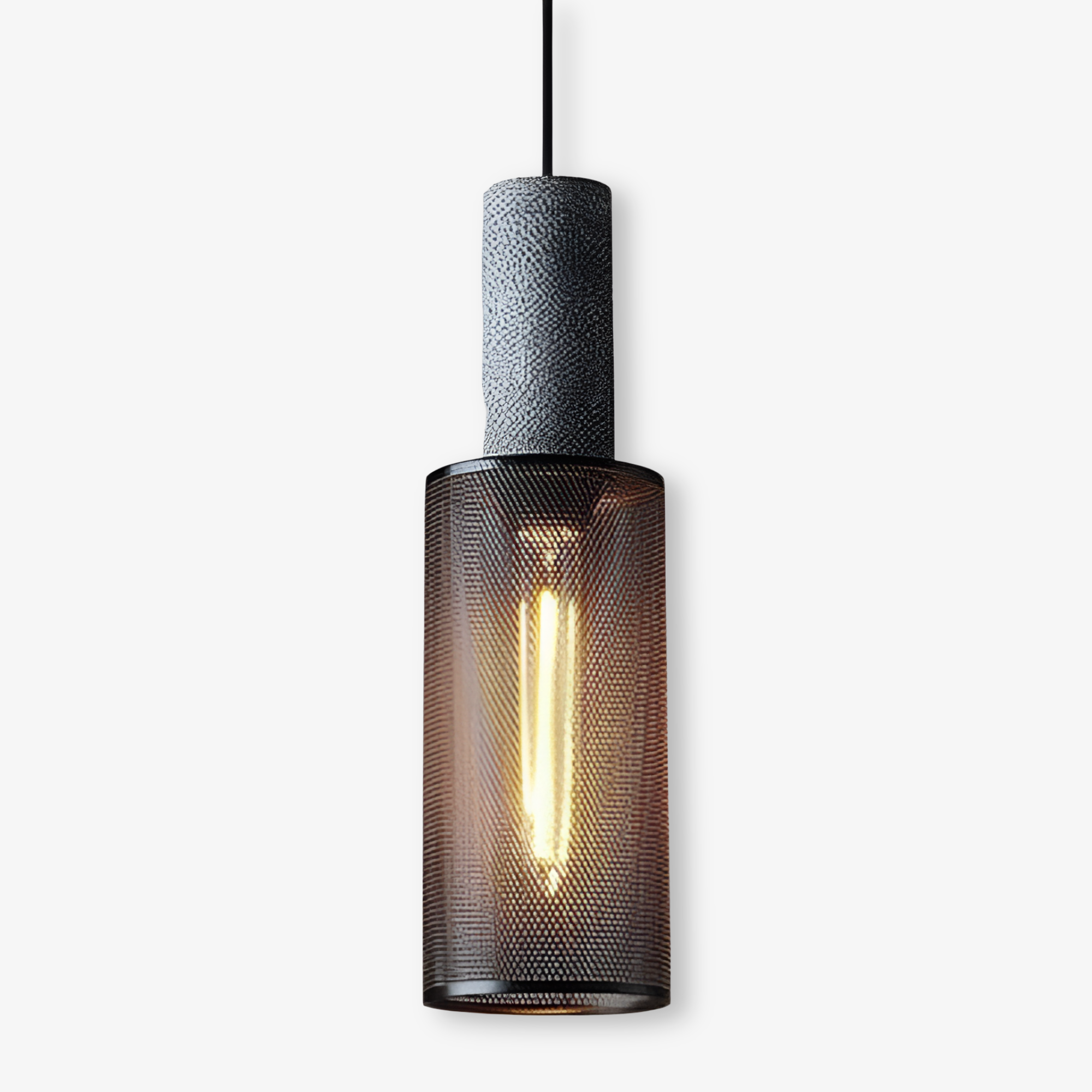 Rustic Pendelleuchte - Moderne Retro Schwarze Industrieleuchte - Verstellbare Hängelampe