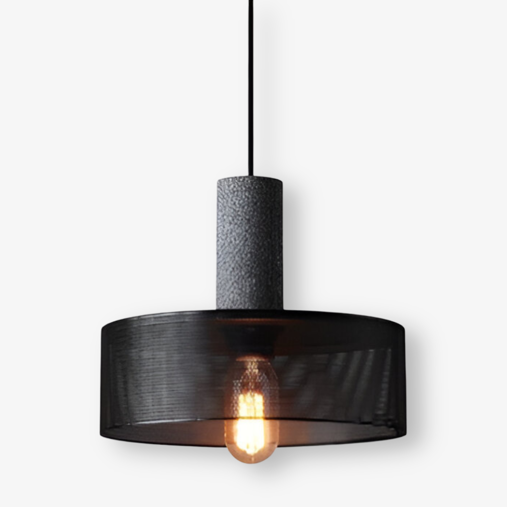 Rustic Pendelleuchte - Moderne Retro Schwarze Industrieleuchte - Verstellbare Hängelampe
