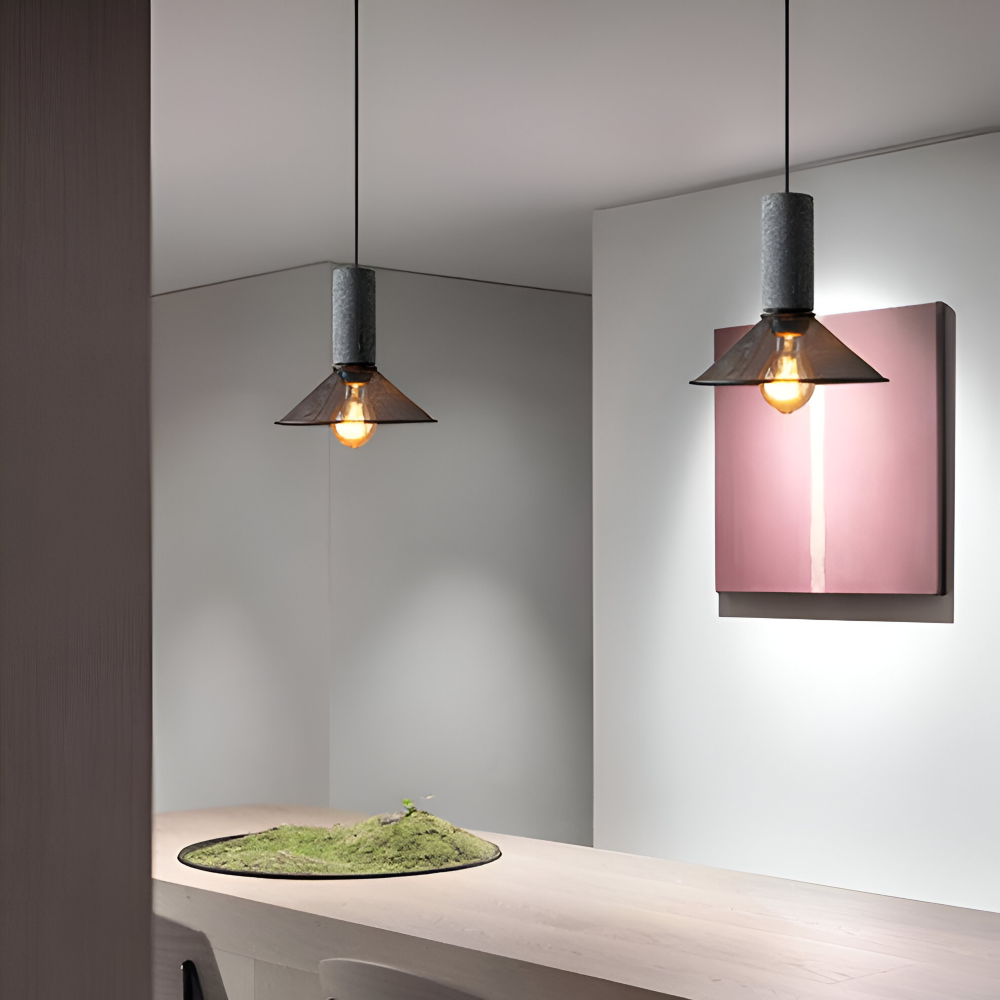 Rustic Pendelleuchte - Moderne Retro Schwarze Industrieleuchte - Verstellbare Hängelampe
