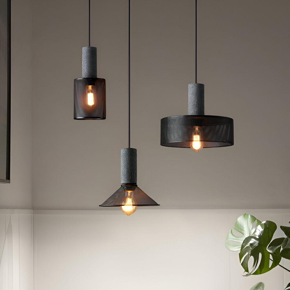 Rustic Pendelleuchte - Moderne Retro Schwarze Industrieleuchte - Verstellbare Hängelampe