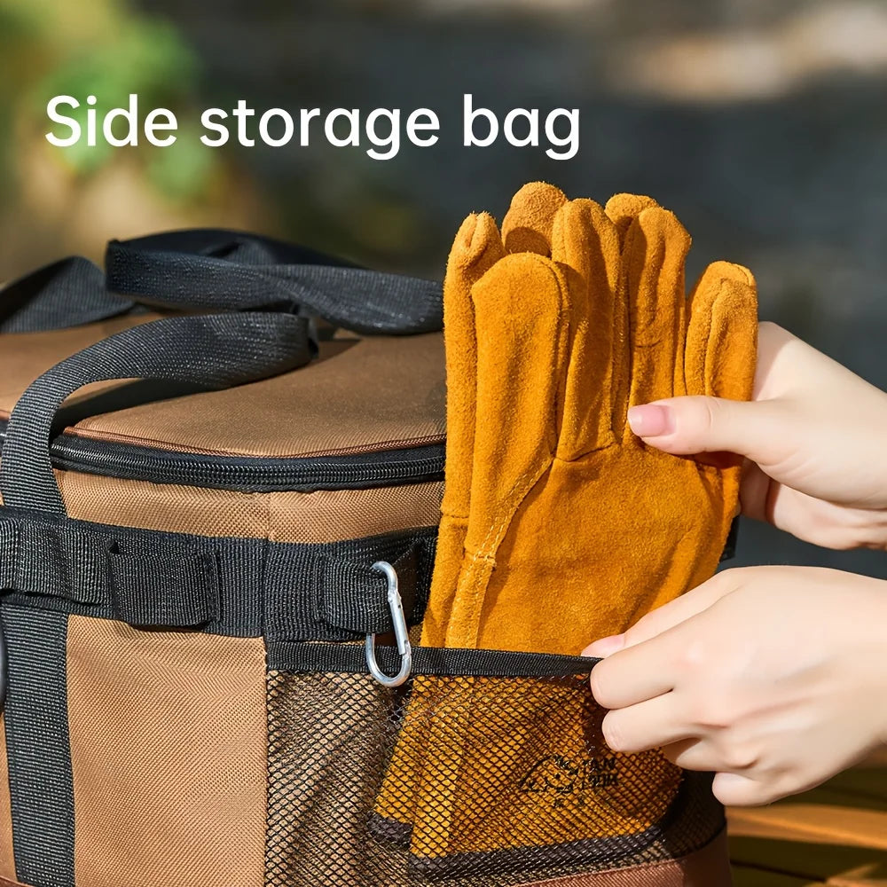 Tragbare Kühltasche aus Polyester 23L Isolierte Campingtasche mit Griff für Picknick Outdoor und Reise