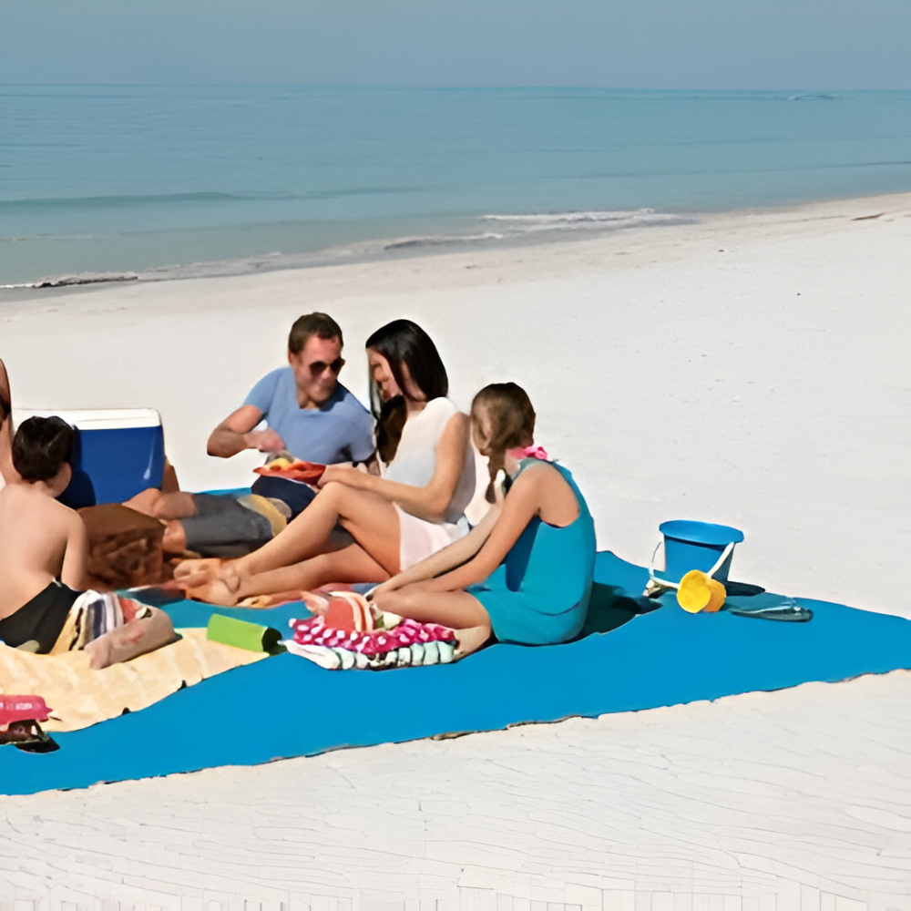 Sandfreie Strandmatte - Tragbare und Komfortable Sandmatte