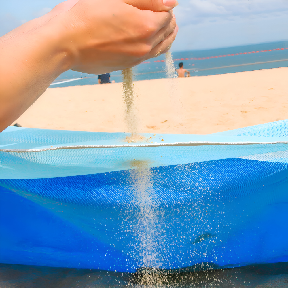 Sandfreie Strandmatte - Tragbare und Komfortable Sandmatte