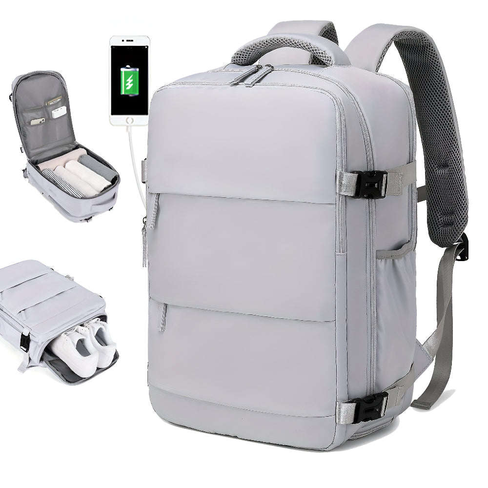 Savvy Multi-Compartment Reisetasche - Rucksack mit Schuhfach - Reise-Rucksack
