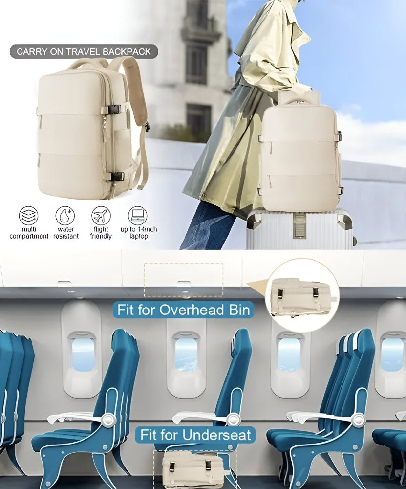 Savvy Multi-Compartment Reisetasche - Rucksack mit Schuhfach - Reise-Rucksack