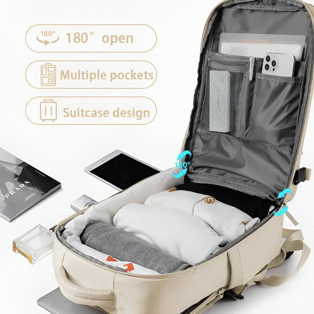 Savvy Multi-Compartment Reisetasche - Rucksack mit Schuhfach - Reise-Rucksack