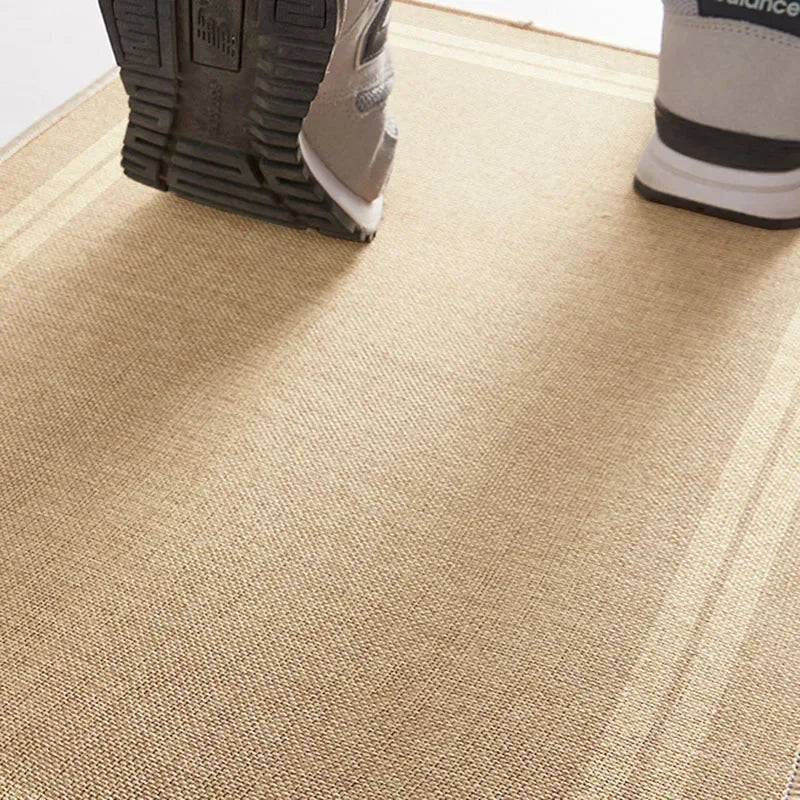 Rutschfeste Fußmatte in Leinenoptik für Eingang Flur Schmutzfangmatte Staubfangmatte Japanischer Stil