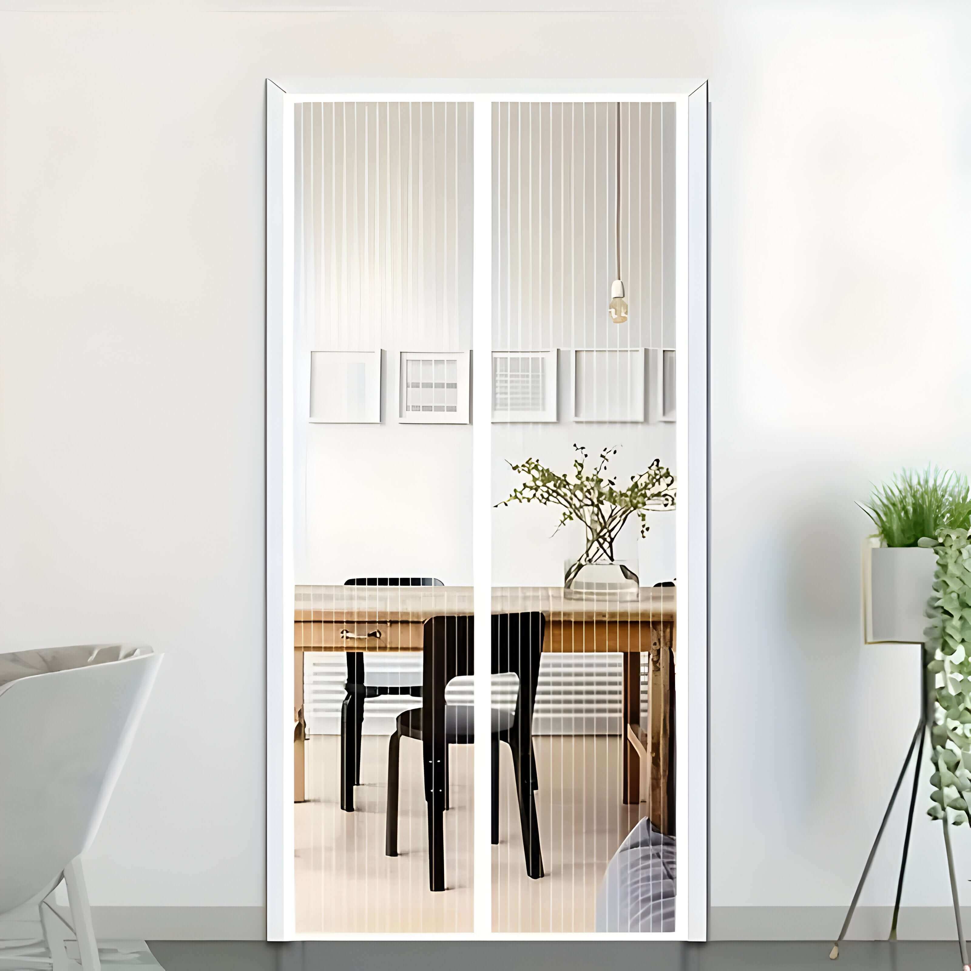 Selbstschließend Fliegengitter Tür 90x210 cm – Langlebiges Polyester für Insektenschutz im Zuhause 8