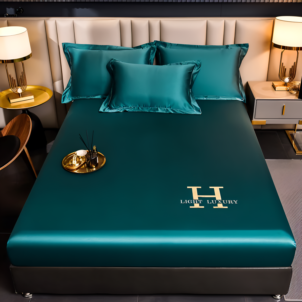 Glänzende Silk Sheets - Atmungsaktives Satin Spannbetttuch - Matratzenbezug