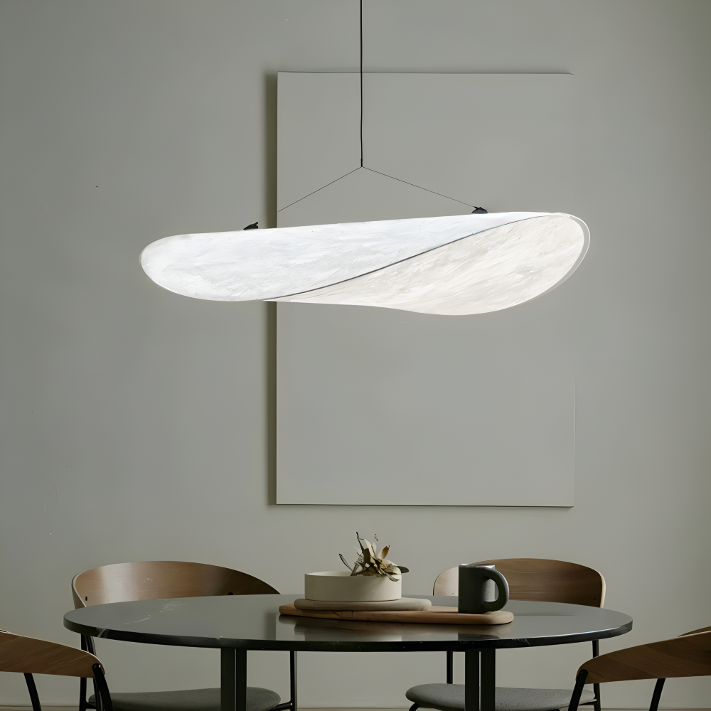 SilkyFab Pendelleuchte - Handgefertigte LED Hängelampe aus Stoff