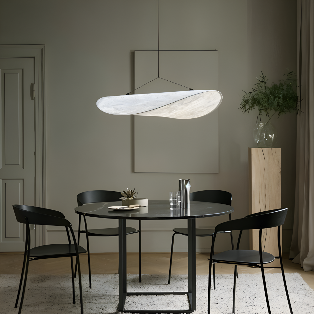 SilkyFab Pendelleuchte - Handgefertigte LED Hängelampe aus Stoff