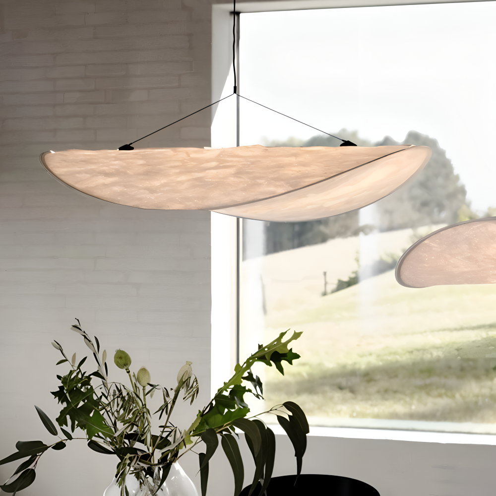 SilkyFab Pendelleuchte - Handgefertigte LED Hängelampe aus Stoff