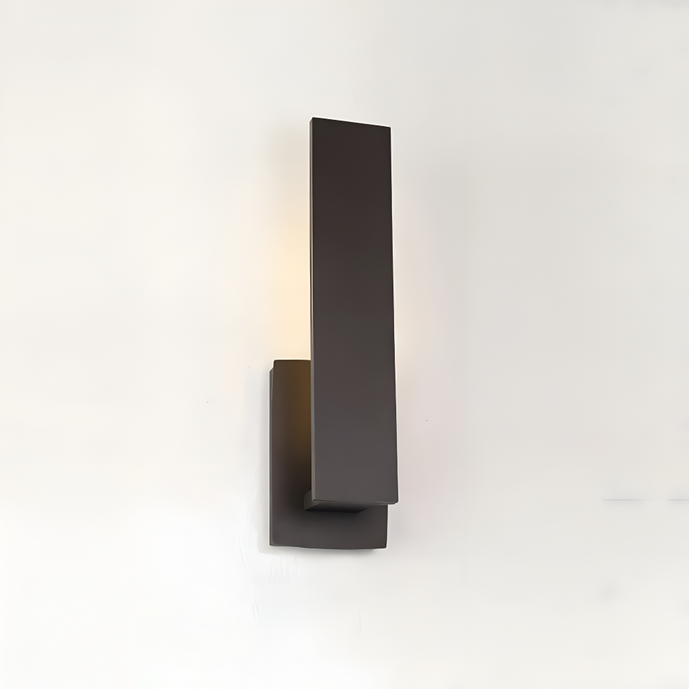 SimpliBlack Wandleuchte - Wasserdichte Aluminium Gartenbeleuchtung - Minimalistische Wandleuchte für Draußen