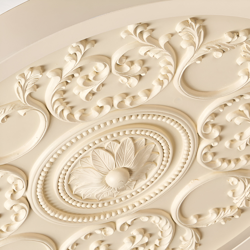 Sleek Geschnitzte Flora LED Deckenleuchte - Deckenleuchte mit Minimalistischem Design aus Harz für Schlafzimmer