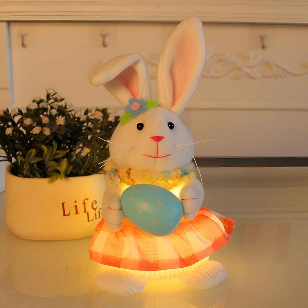 SoftiGlow Osterhase - LED Hase Gnom Osterdeko