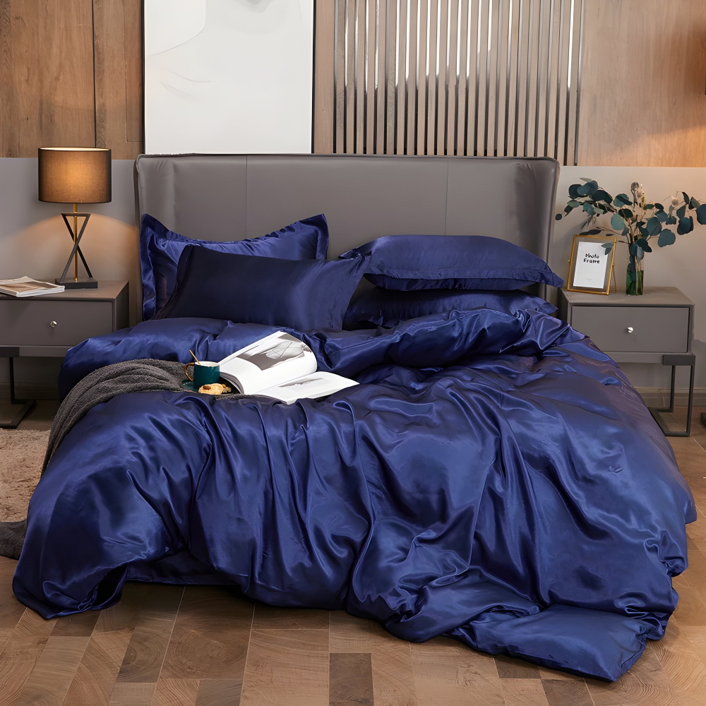 SoftiRay Bettwäsche - Luxuriöses Einfarbiges Rayon Bettdecke