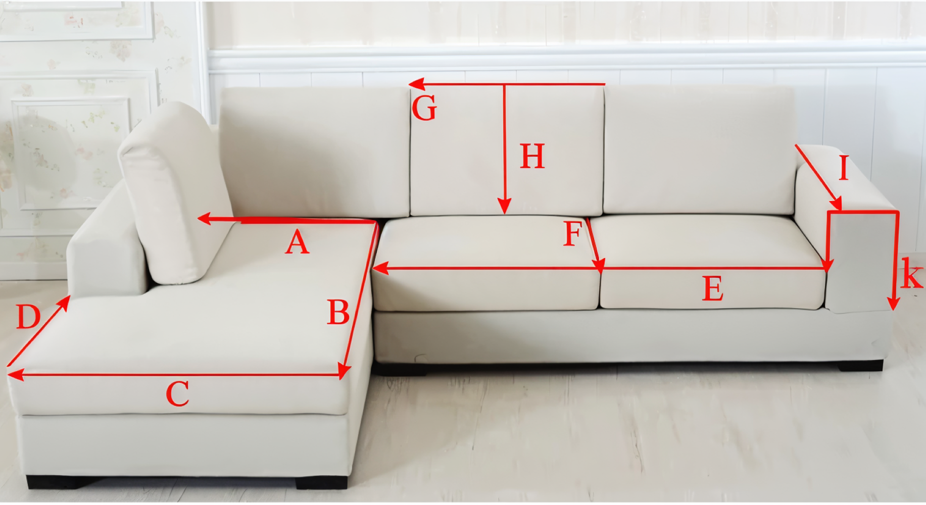Solide Plain Sofabezug - Langlebige Baumwolle & Leinen Polyester Rutschfest Couchbezug