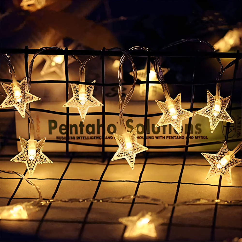 Sparkle Lichterkette - Dekorative Kugel, Blumen, Stern, Schneeflocke LED String Lights