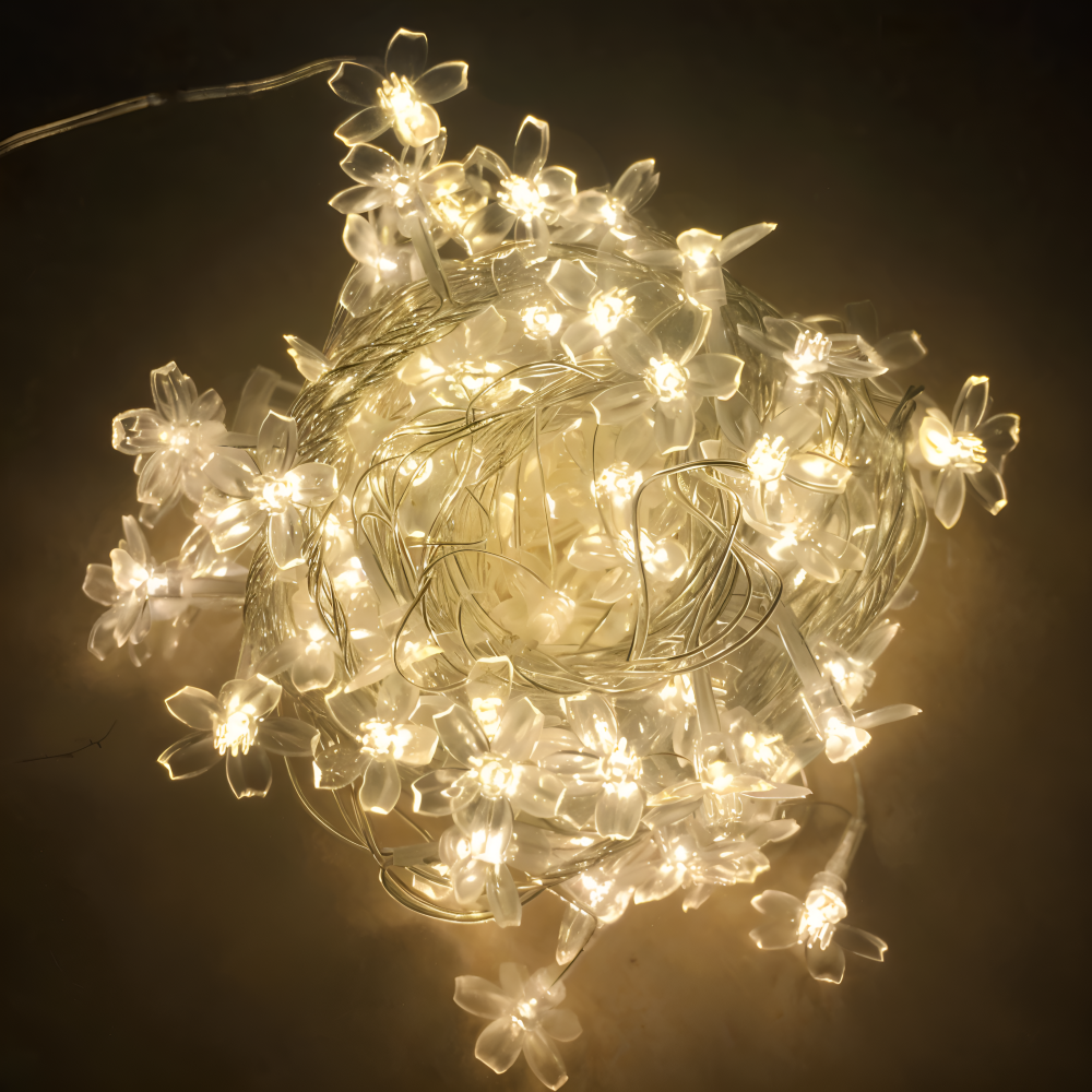 Sparkle Lichterkette - Dekorative Kugel, Blumen, Stern, Schneeflocke LED String Lights