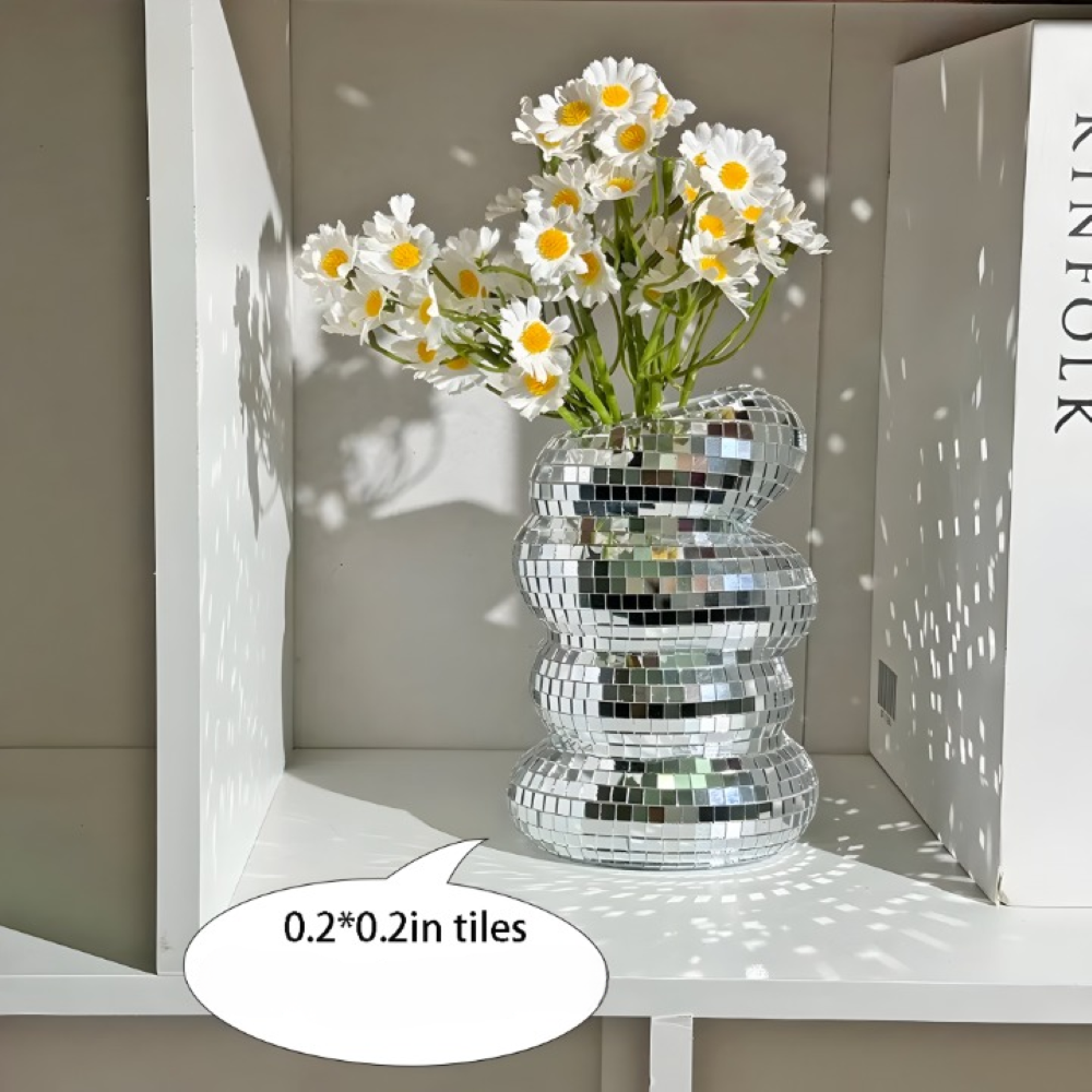 Sprudelnde Disco Vase - Stilvolle, von Disco Inspirierte Blumendarstellung