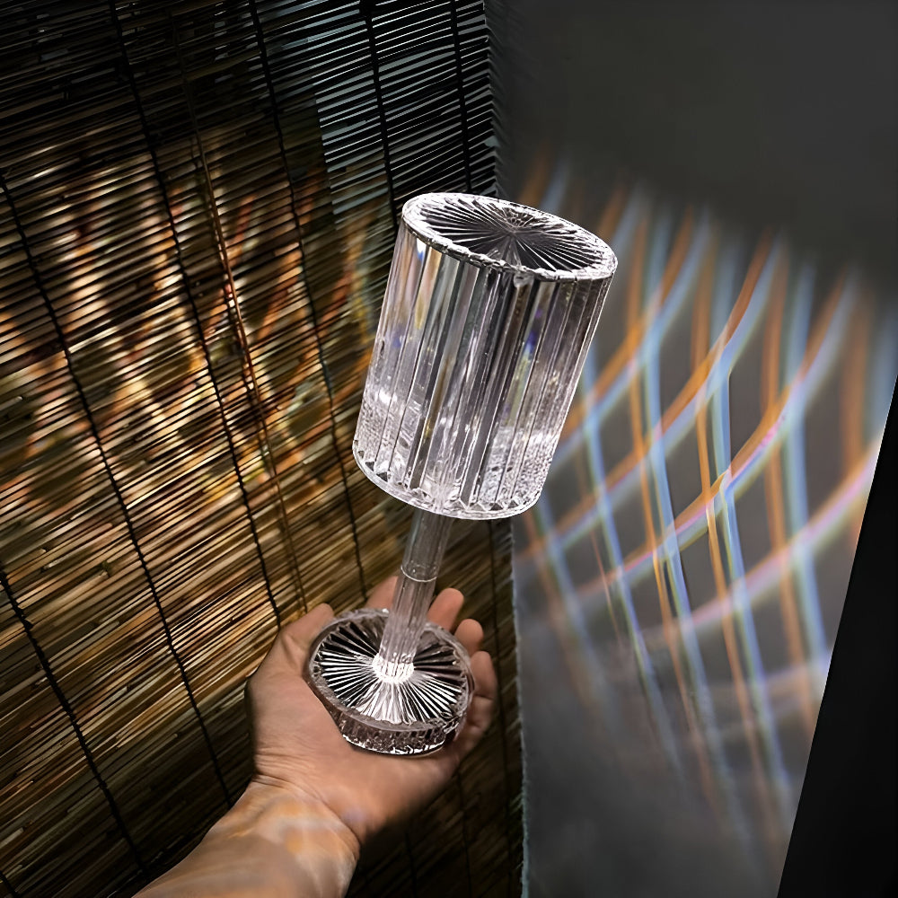 Spectral Tischleuchte - Kabellose Diamant-Kristall-LED-Leuchte