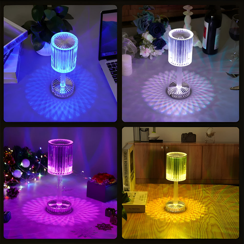 Spectral Tischleuchte - Kabellose Diamant-Kristall-LED-Leuchte