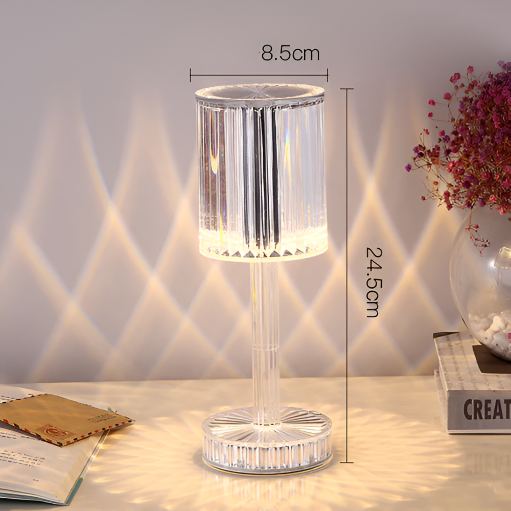 Spectral Tischleuchte - Kabellose Diamant-Kristall-LED-Leuchte
