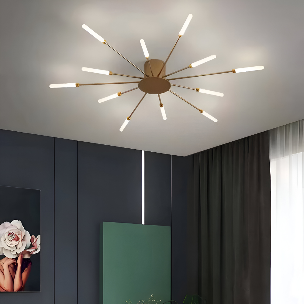SpiraBright - Luxuriöses Feuerwerk Design Nordische LED Deckenleuchte