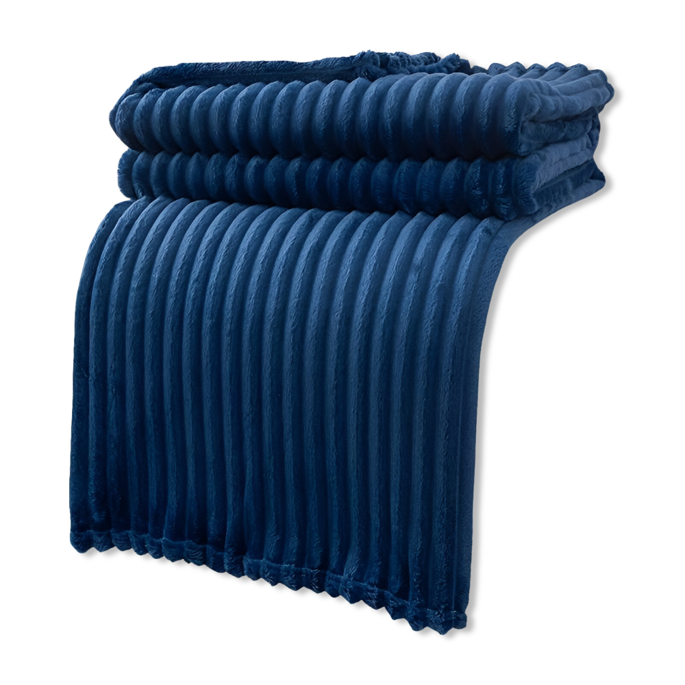 StripyLux Plaid - Weich, Atmungsaktive Gerippte Fleece Blanket - Dicke Plüsch Throw Blanket