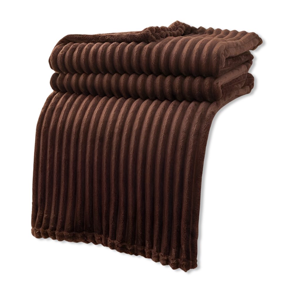 StripyLux Plaid - Weich, Atmungsaktive Gerippte Fleece Blanket - Dicke Plüsch Throw Blanket