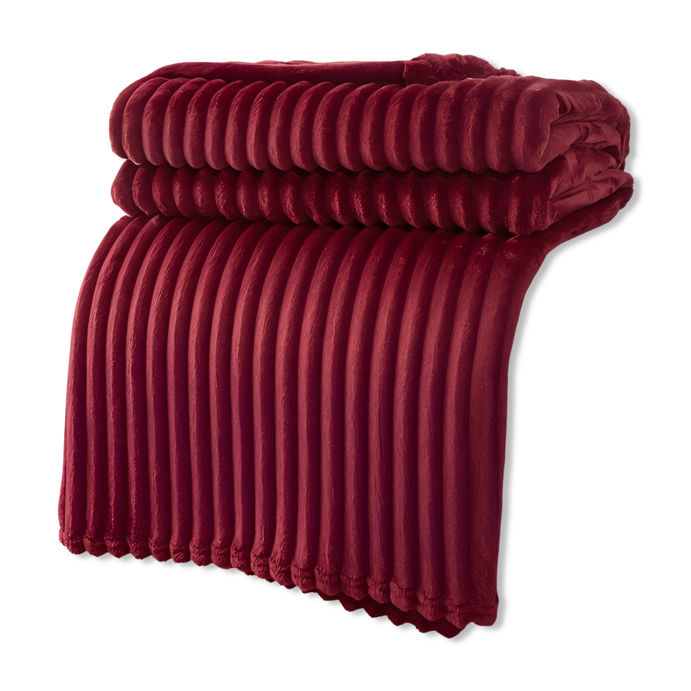 StripyLux Plaid - Weich, Atmungsaktive Gerippte Fleece Blanket - Dicke Plüsch Throw Blanket