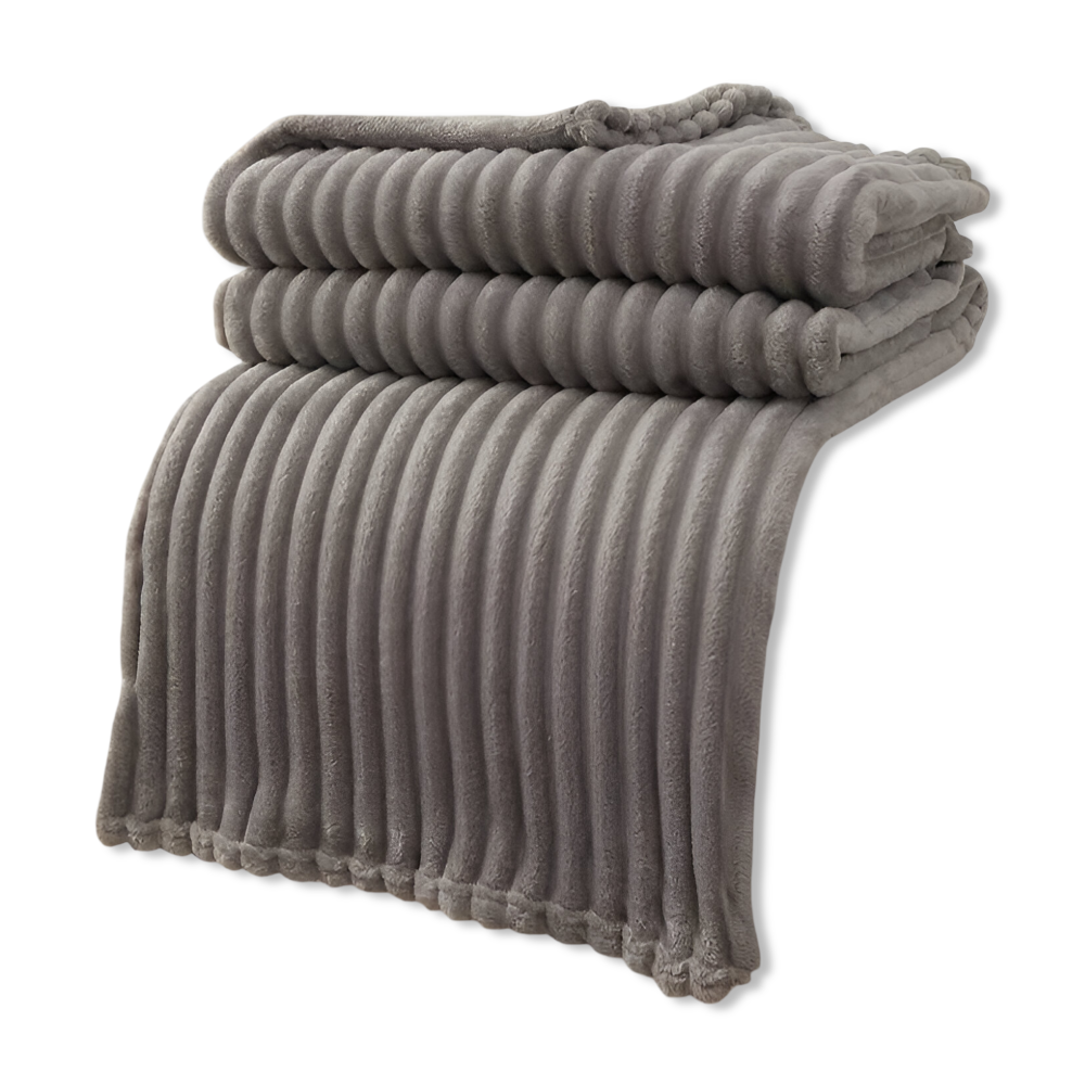 StripyLux Plaid - Weich, Atmungsaktive Gerippte Fleece Blanket - Dicke Plüsch Throw Blanket