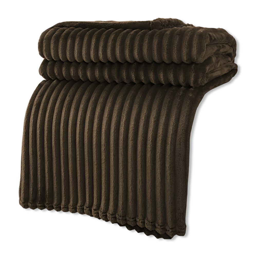 StripyLux Plaid - Weich, Atmungsaktive Gerippte Fleece Blanket - Dicke Plüsch Throw Blanket